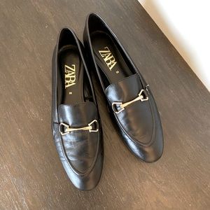 ZARA Metal Buckle Loafers  - Size 39 (8.5)